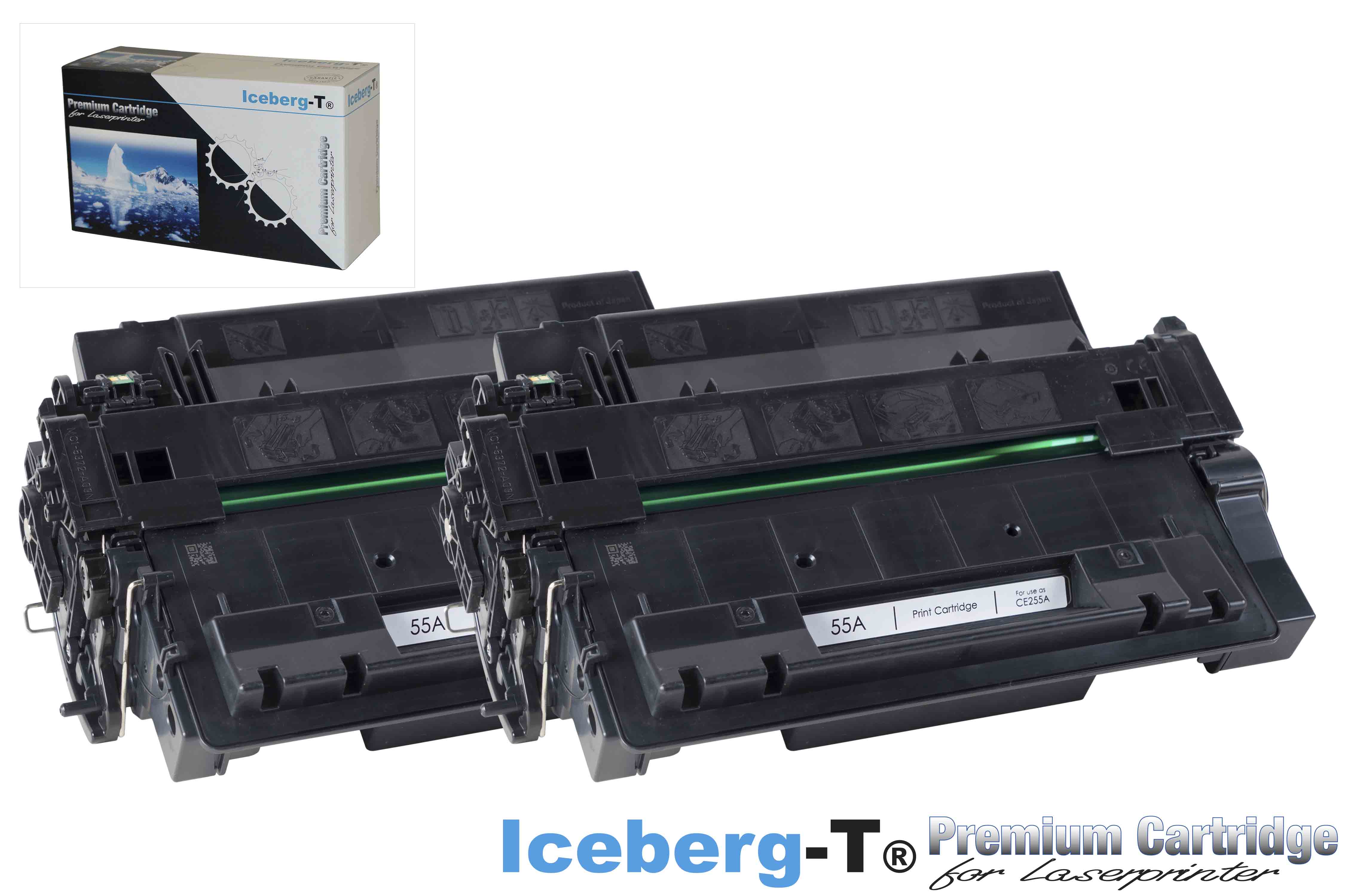 Iceberg-T Toner CE255A DuoPack 2 Stück à 6'000 Seiten, schwarz