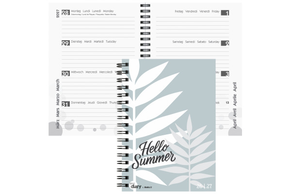 BIELLA Schüleragenda Summer 26/27 37910027U 1W/2S 14.5x20.5cm