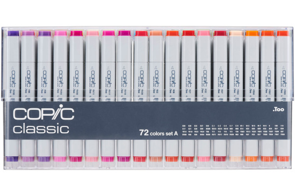 COPIC Marker Classic 20075160 Set A, 72 Stück