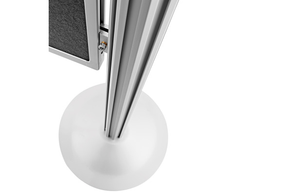 MAGNETOP. Präsentationswand 3-teilig 1101003 Filz grau 3905x1800mm