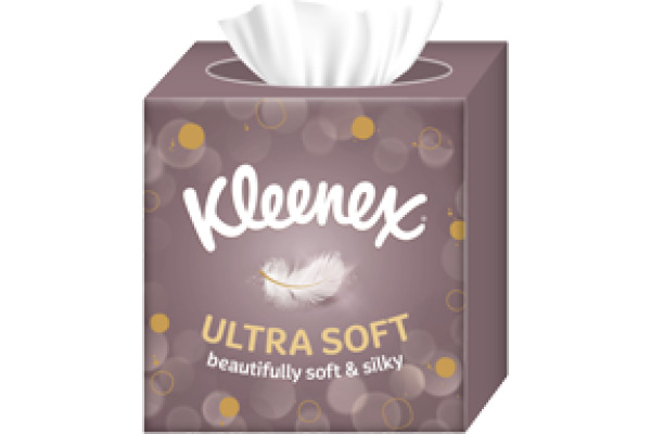 KLEENEX Kosmetiktücher Ultrasoft 3215938 Cube Triopack