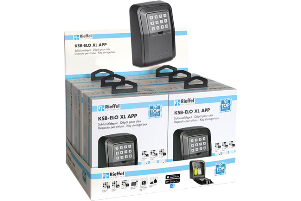 RIEFFEL Schlüsseldepot 10.5x14.5x55cm A15798 mit Elektronikschloss, App