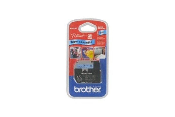PTOUCH Band, nicht lam. schwarz/blau M-K521 zu PT-65/75/85/110 8mx9mm