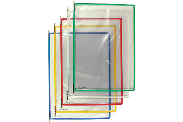 TARIFOLD T-Display Drehtasche A4 114001 PVC inkl. 5 Tabs blau 10 Stk.