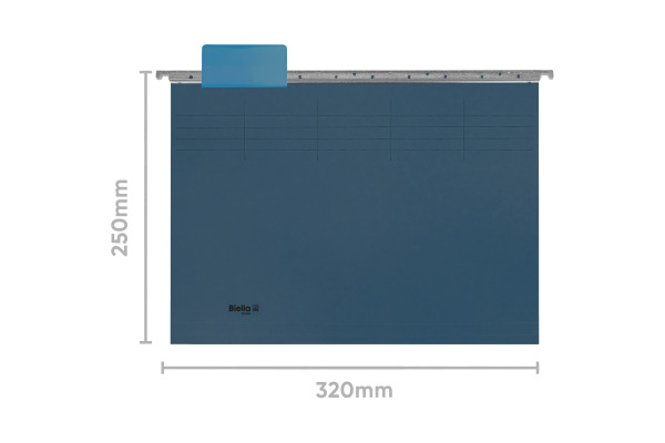 BIELLA Register-Hängemappen-Set A4 27143005U türkis 32x25cm 10 Stück