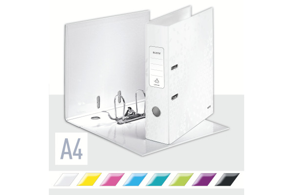 LEITZ Ordner WOW 180° 8cm 10050001 weiss A4