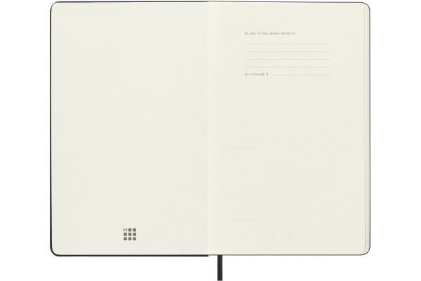 MOLESKINE Wochen-Notizkalender 26/27 DHB18WN3Y 18M liniert HC schwarz 13x21cm