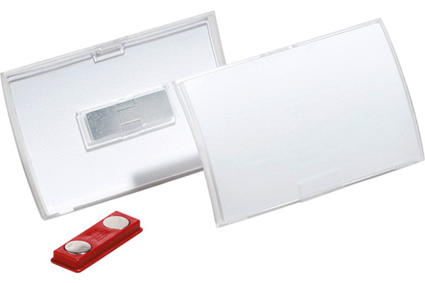 DURABLE Namensschild ClickFold 90x54mm 821519 10 Stück mit Magnet
