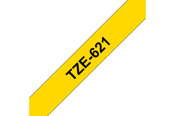 PTOUCH Band, laminiert schwarz/gelb TZe-621 PT-1280VP 9 mm