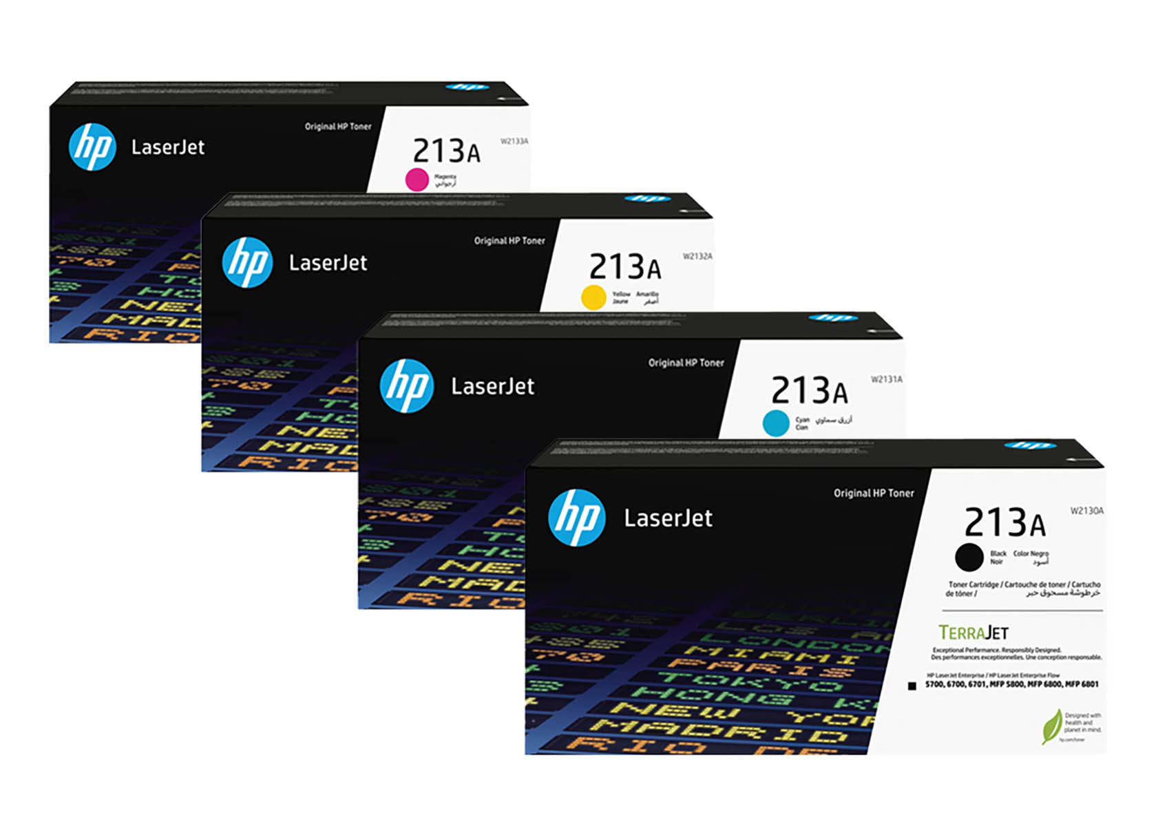 Original HP 213A / W2130A SET Multipack / Set mit allen vier Farben