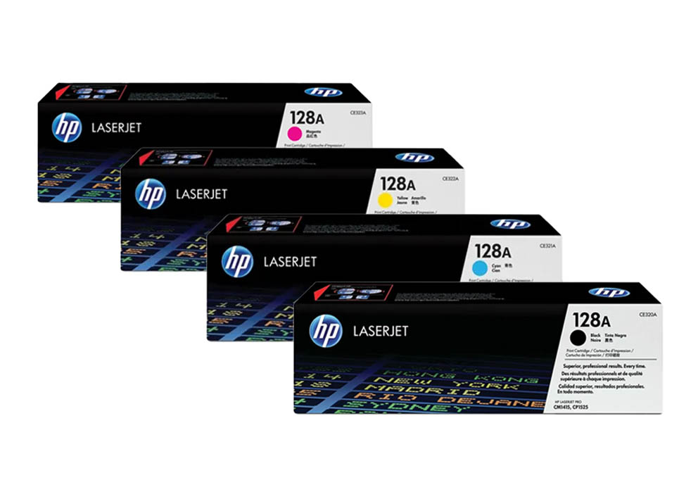 Original HP 128A / CE320A SET Multipack / Set mit allen vier Farben