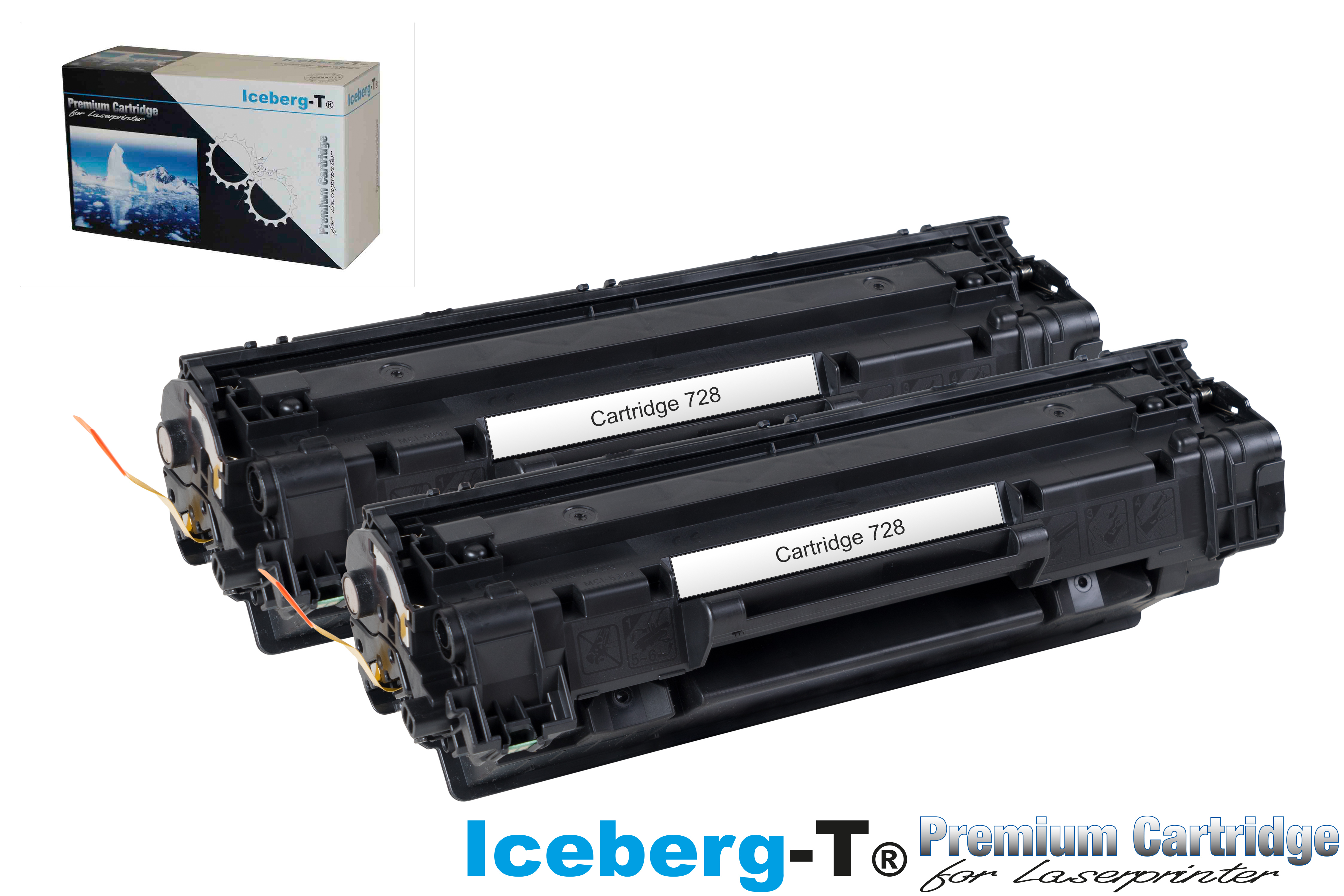 Iceberg-T Toner Cartridge 728 DuoPack 2 Stück à 2'100 Seiten, schwarz