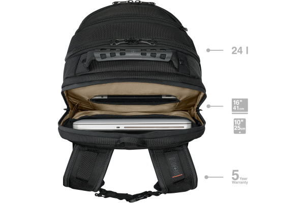 WENGER Laptop Backpack 16inch 653629 Legacy Black Series Black