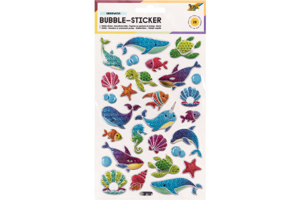 FOLIA Bubble-Sticker 14x21cm 19502 Underwater