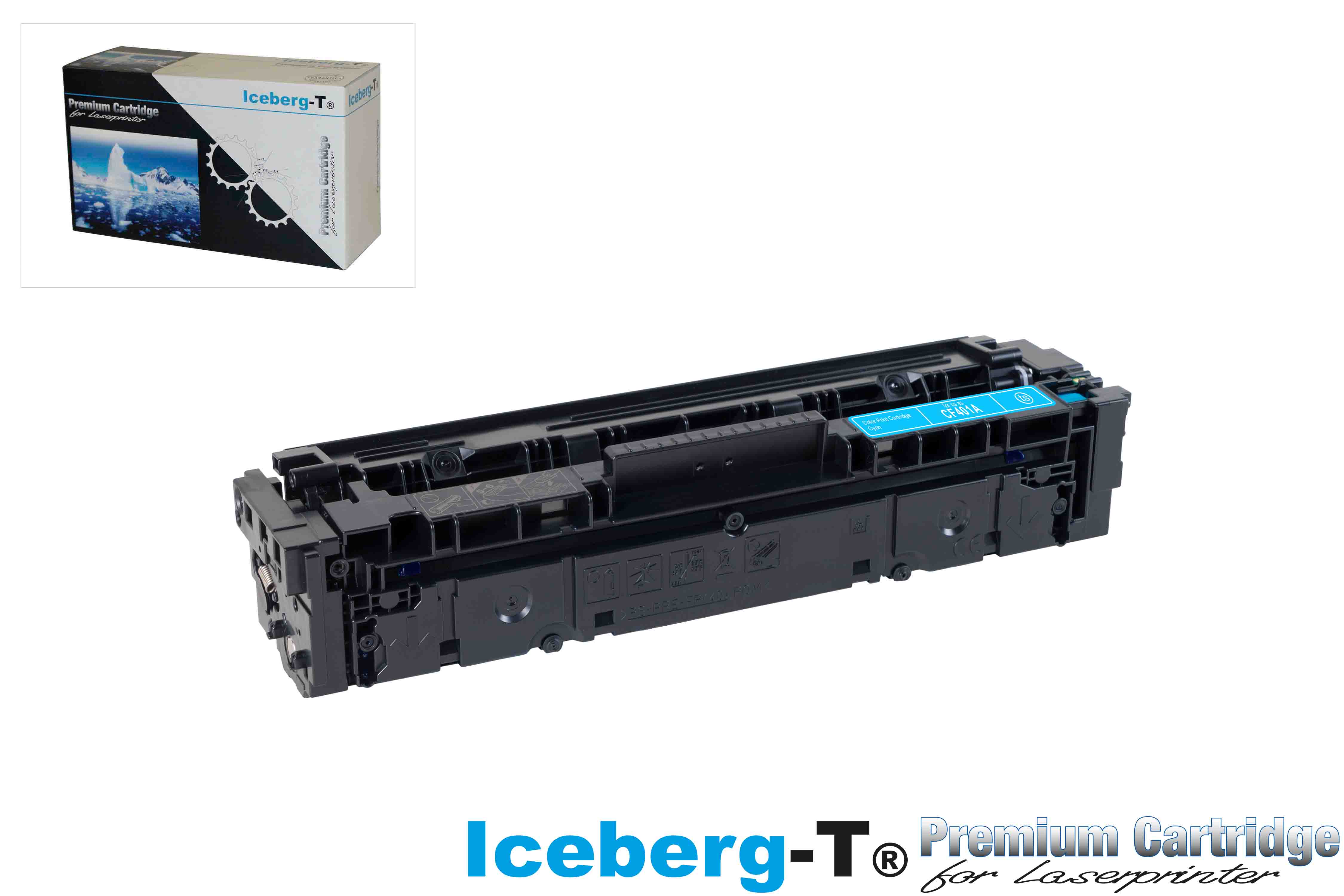 Iceberg-T Toner CF401A 1'400 Seiten, cyan