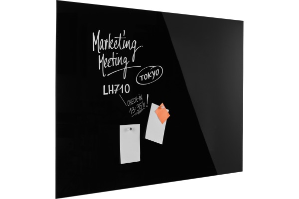 MAGNETOP. Design-Glasboard 1500x1000mm 13408012 schwarz, magnetisch