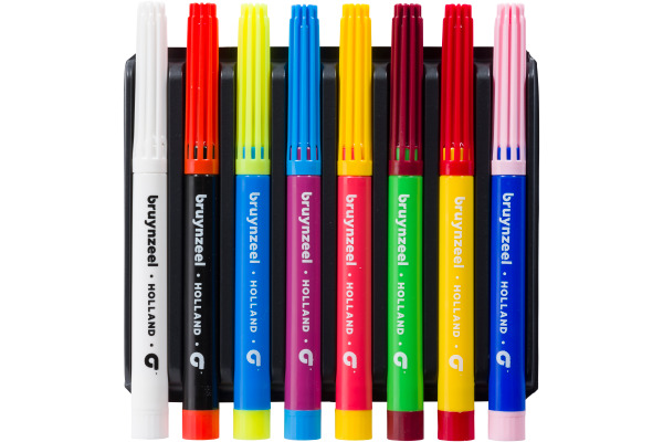 BRUYNZEEL Fasermaler-Set Magic 60126008 assortiert 8 Stück