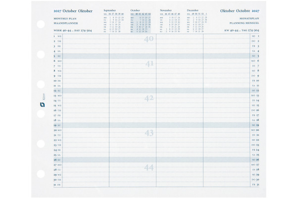 SUCCES Agenda Junior Monatspläne 2027 842219000 2J 8x12.5cm
