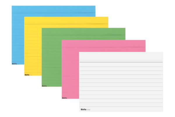 BIELLA Karteikarten liniert 30 A6 23063000U weiss 100 Stück