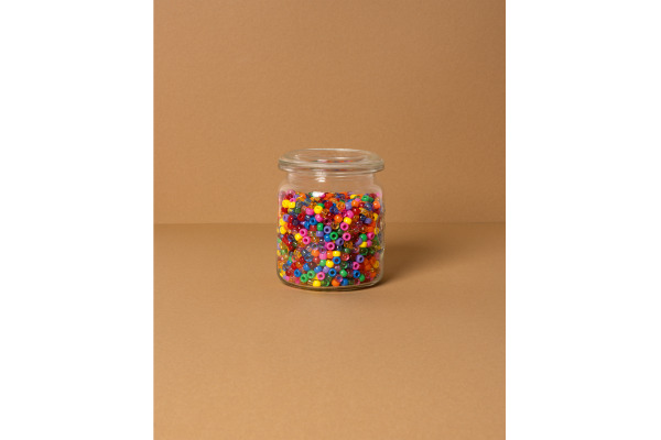 FOLIA Perlen Mix Basic 500g 32530 Jumbo Pack, 9mm