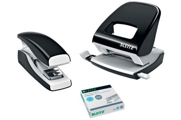 LEITZ Flachheftgerät NeXXT 5603 5603-0095 SoftPress,schwarz 30 Blatt