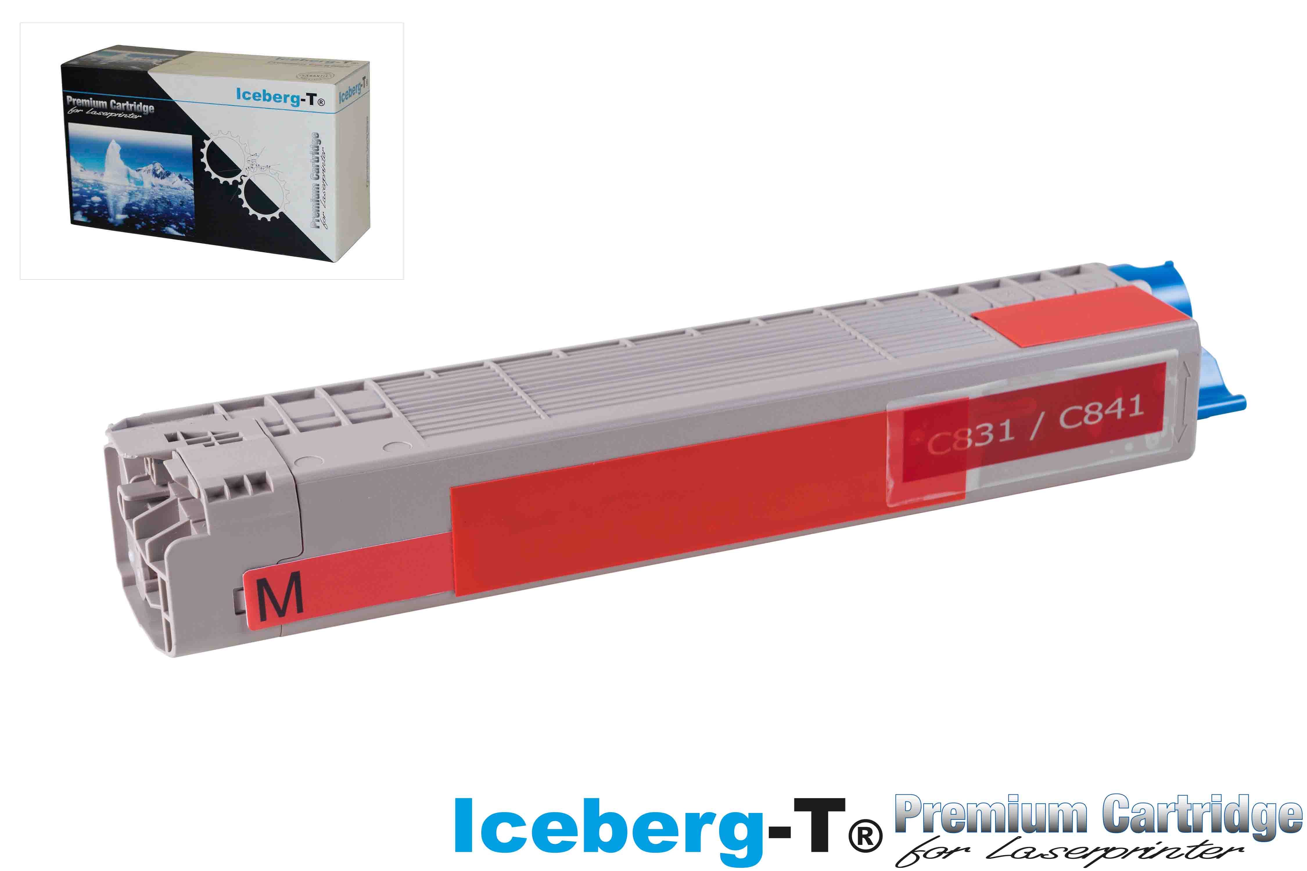 Iceberg-T Toner OKI C831 / C841 10'000 Seiten, magenta