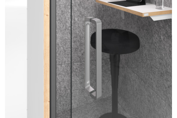 APOLLO MeetingBox Harmony VTBSS1/W weiss/grau 103x100x217cm