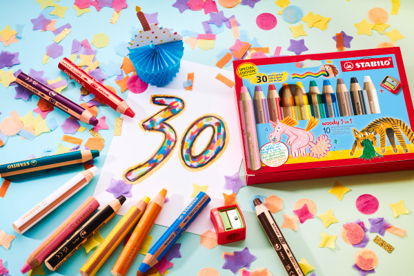 STABILO Farbstifte Woody 3 in 1 880/10-3 30 Years 10 Stück