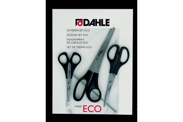 DAHLE Scheren-Set 13/16/21cm 00-20117 schwarz 3 Stück