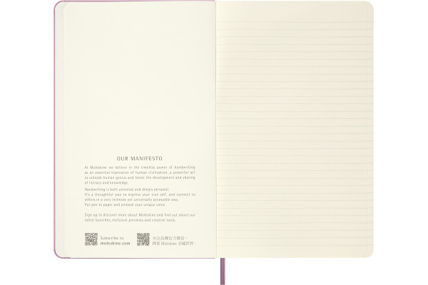 MOLESKINE Notizbuch Classic L/A5 999279189 liniert, pink