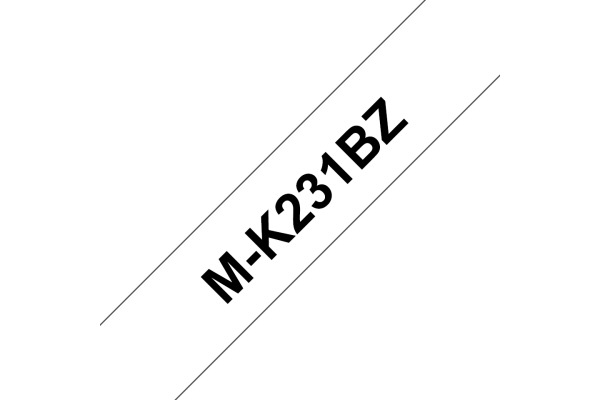 PTOUCH Band,nicht lam. schwarz/weiss M-K231BZ zu PT-65/75/85/110 12mm/8m