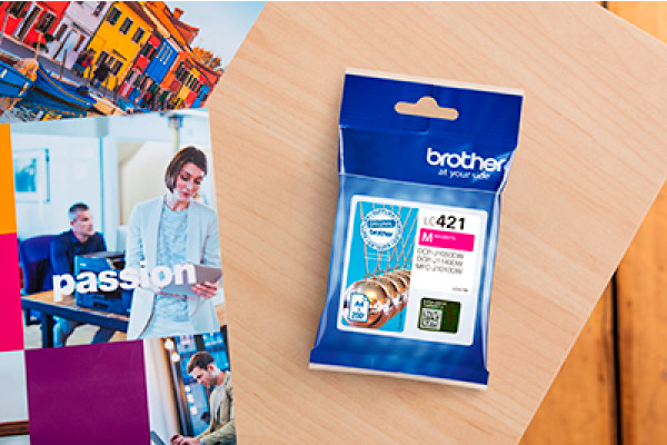 BROTHER Tintenpatrone magenta LC-421M DCP-J1050 200 Seiten