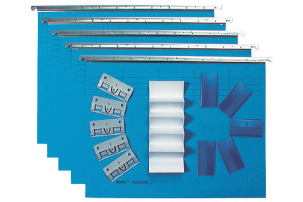 BIELLA Hängemappen-Set A4 27145505U blau 32x25cm 5 Stück