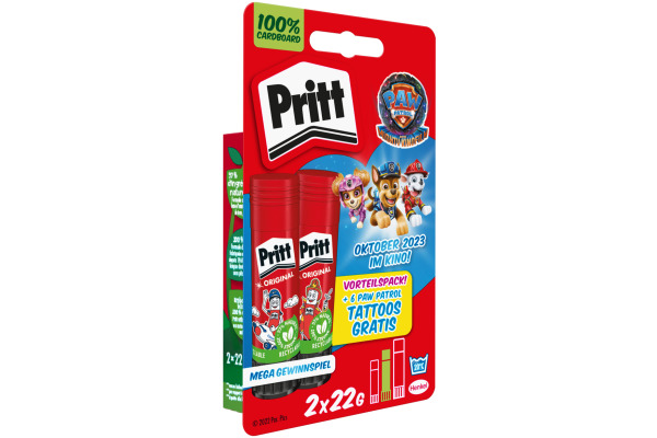 PRITT Klebestift 22g 900323 Paw Patrol Edition 2er Pack