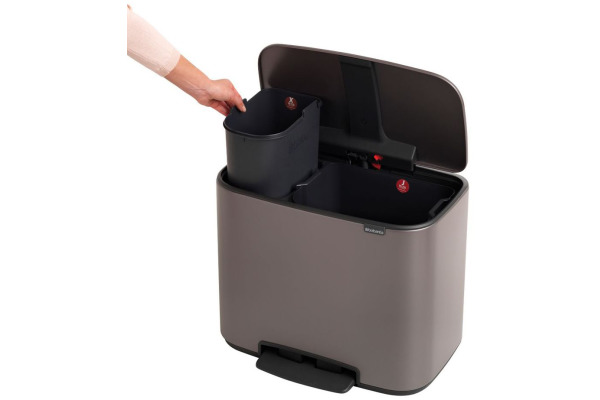 BRABANTIA Treteimer BO 121203 11L/23L, platinum