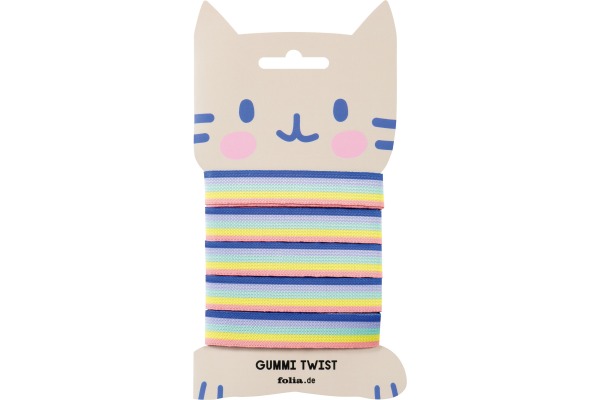 FOLIA Gummi-Twist Rainbow 4m 33178