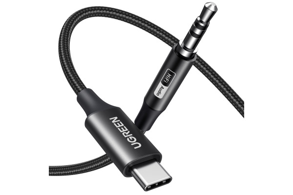 UGREEN Audio Adapter USB C, 3.5 mm 55734 Black, 1m