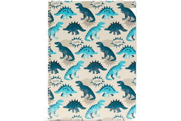 ANCOR Spiralbuch Hardcover A4 129014 B'Log Dino, kariert 80 Blatt