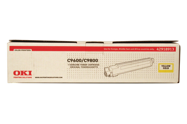 OKI Toner yellow 42918913 C9600 15'000 Seiten