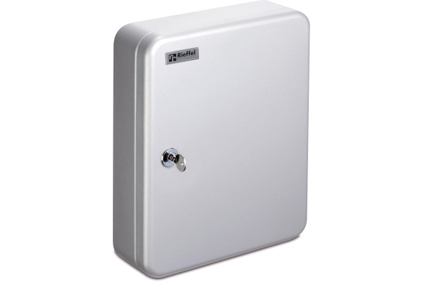RIEFFEL Schlüsselkasten KyStor grau A15611 24,2x30x8cm 28 Haken
