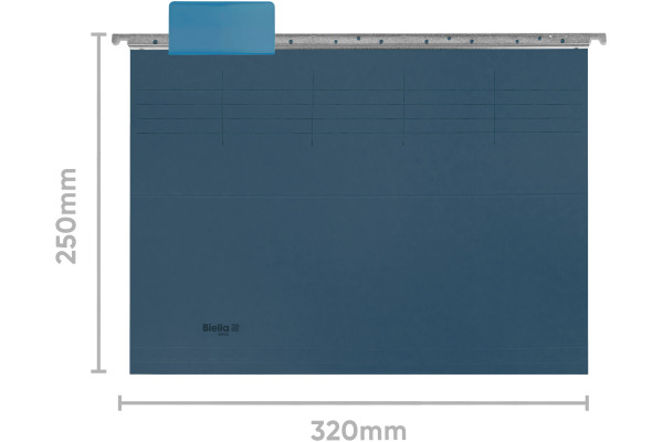 BIELLA Hängemappen-Set A4 27125505U blau 32x25cm 25 Stück