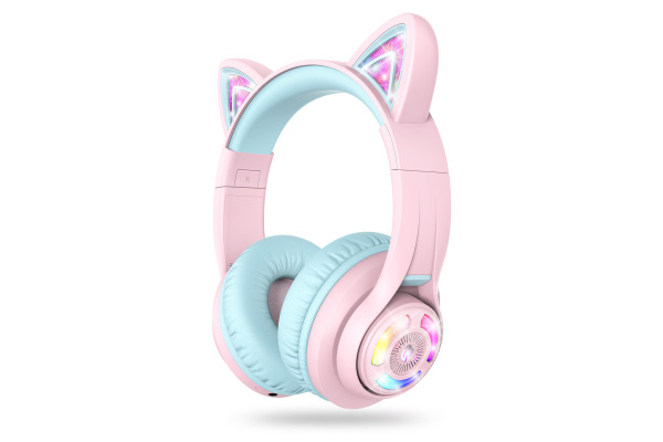ICLEVER Cat Ear Bluetooth Headphones C04-2083N BTH13, 50h, pink