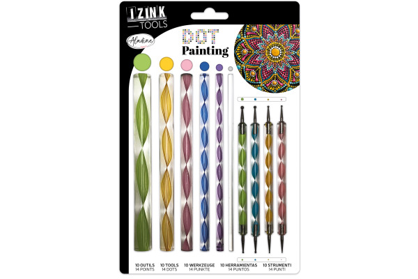 ALADINE Dot painting Set 80811 Werkzeug 10 Stück