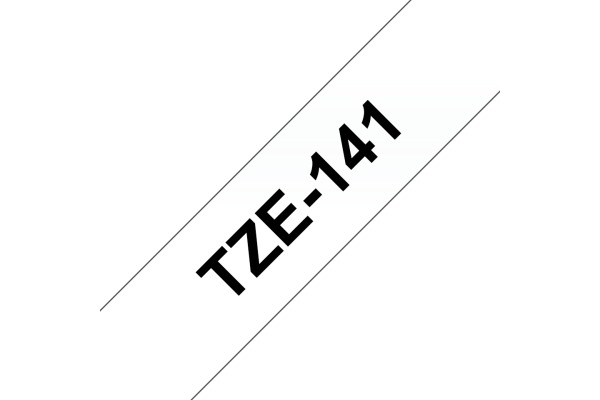 PTOUCH Band, laminiert schwarz/klar TZe-141 PT-2450DX 18 mm