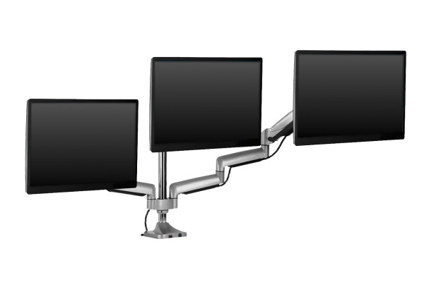 ICY BOX Monitorständer für 3 Monitore IB-MS505 32 Zoll silver/black