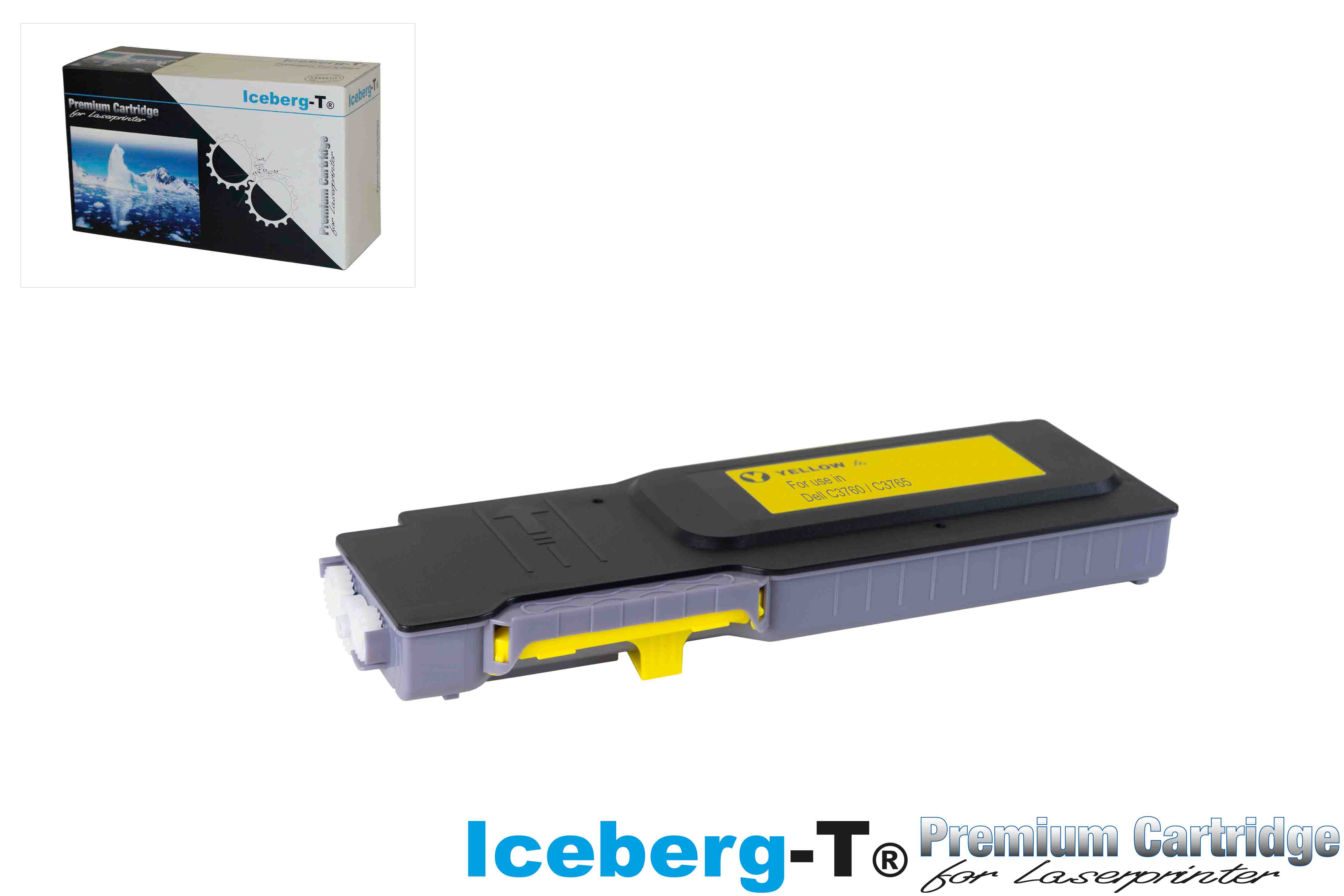 Iceberg-T Toner Dell C3760 / C3765 9'000 Seiten, yellow