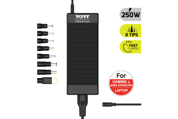 PORT PowerSupply 250W Universal 904001CH Gaming/Workstation Pro,Black