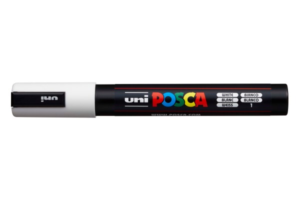 POSCA Marker 1.8-2.5mm PC-5M weiss, Rundspitze