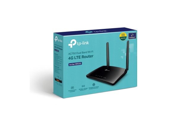 TP-LINK 4GLTE WiFI Dual Band Router AC750 ARCHER MR200 Nano Sim