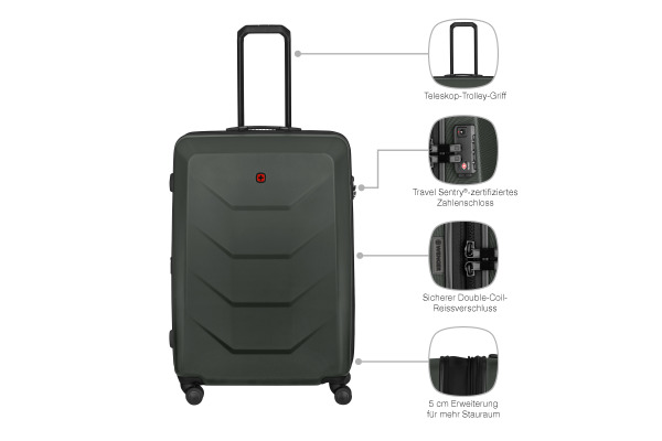 WENGER Prymo Large 93l 653637 Hardside Case anthracite